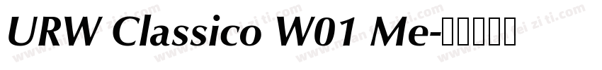 URW Classico W01 Me字体转换